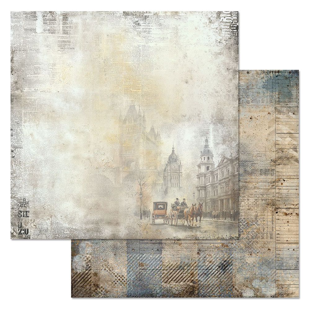 Набор бумаги 20х20 см "Элементарно, Ватсон!", 12 листов (ScrapMania)