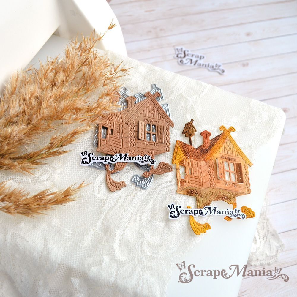 Нож "Русские сказки. Избушка на курьих ножках", 5,4х8,4 см (ScrapMania)