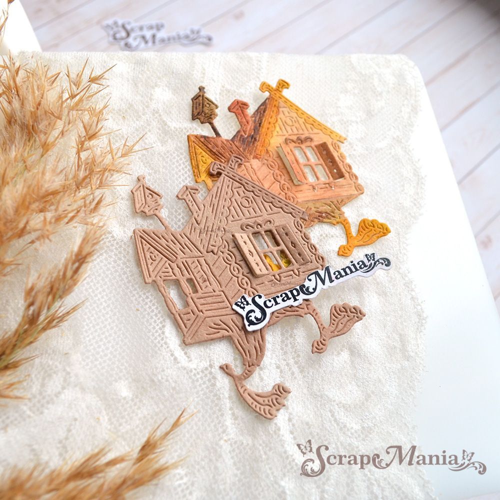 Нож "Русские сказки. Избушка на курьих ножках", 5,4х8,4 см (ScrapMania)