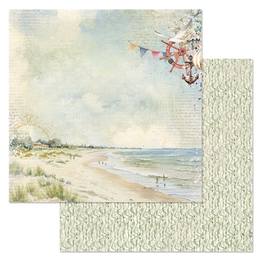 Набор бумаги 30,5х30,5 см "Тропический рай", 12 листов (ScrapMania)