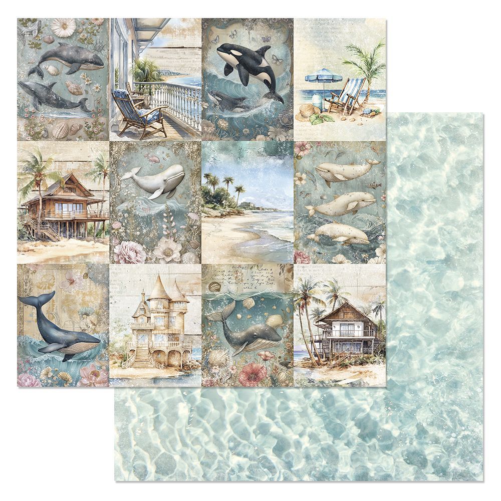 Бумага "Тропический рай. Карточки" (ScrapMania)