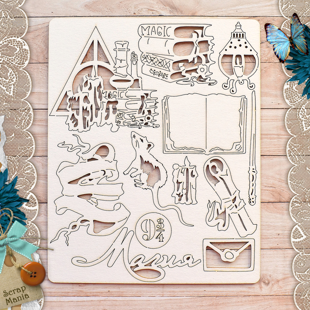 Чипборд "Волшебник. Магия" (ScrapMania)