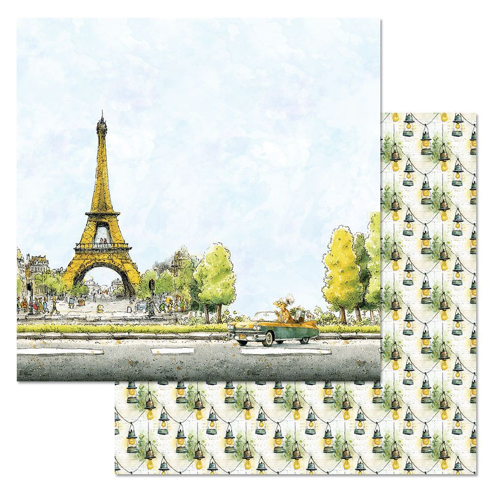 Бумага "СуперБабушка. Бонжур, мадам" (ScrapMania)