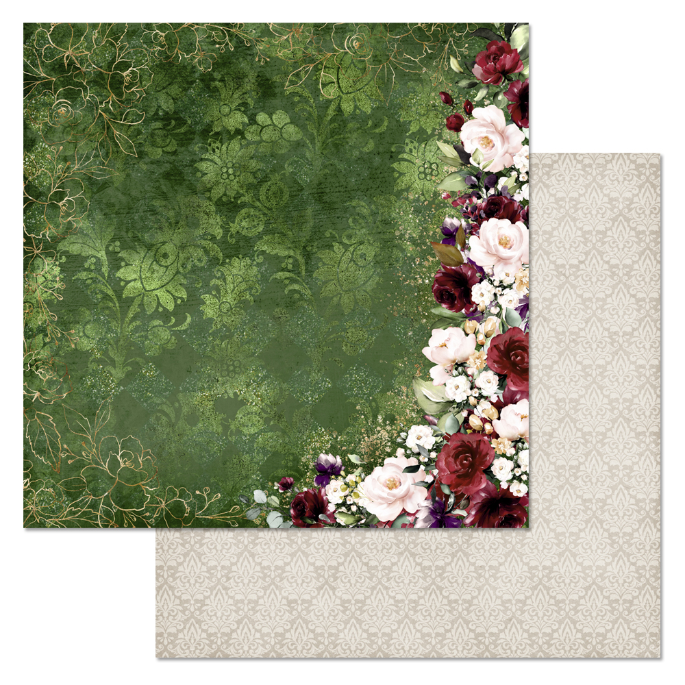 Бумага "Марсала. Романтика" (ScrapMania)