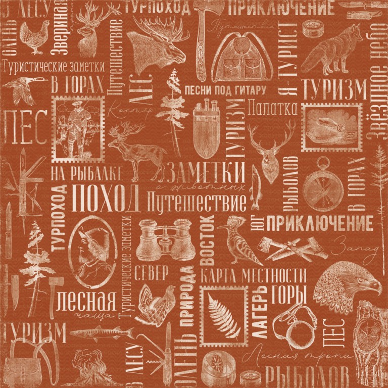 Бумага "Дневник туриста. Призвание" (ScrapMania)