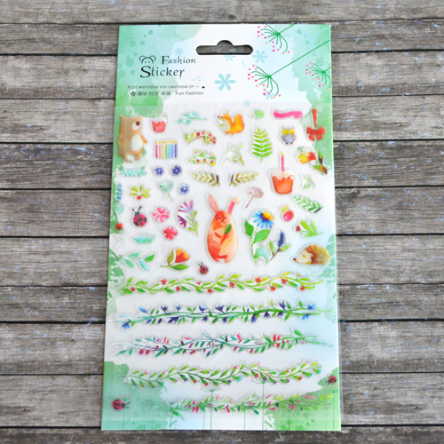 Наклейки мягкие 12х23 см "Лето"