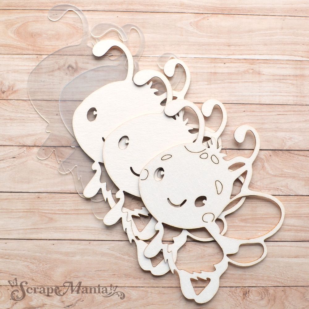 Шейкер "Пчелки", левый большой (ScrapMania)