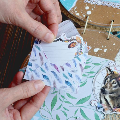 Лист с картинками 11х30 см "Конверты. Этника. Твоя вселенная" (ScrapMania)