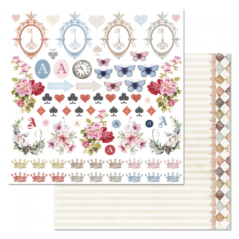 Бумага "Алиса в сказке. Картинки" (ScrapMania)