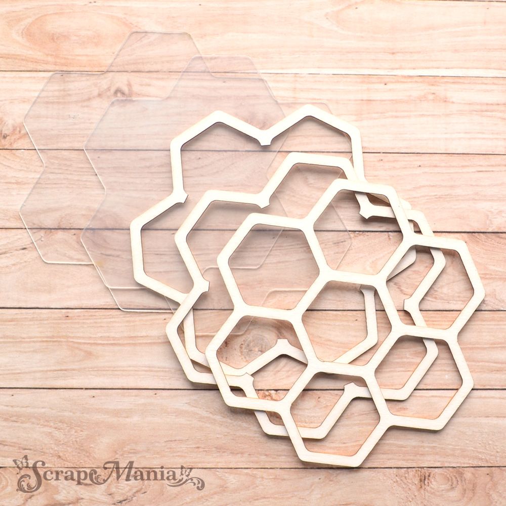 Шейкер "Пчелки. Соты большие" (ScrapMania)