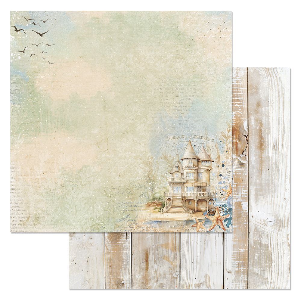 Набор бумаги 30,5х30,5 см "Тропический рай", 12 листов (ScrapMania)