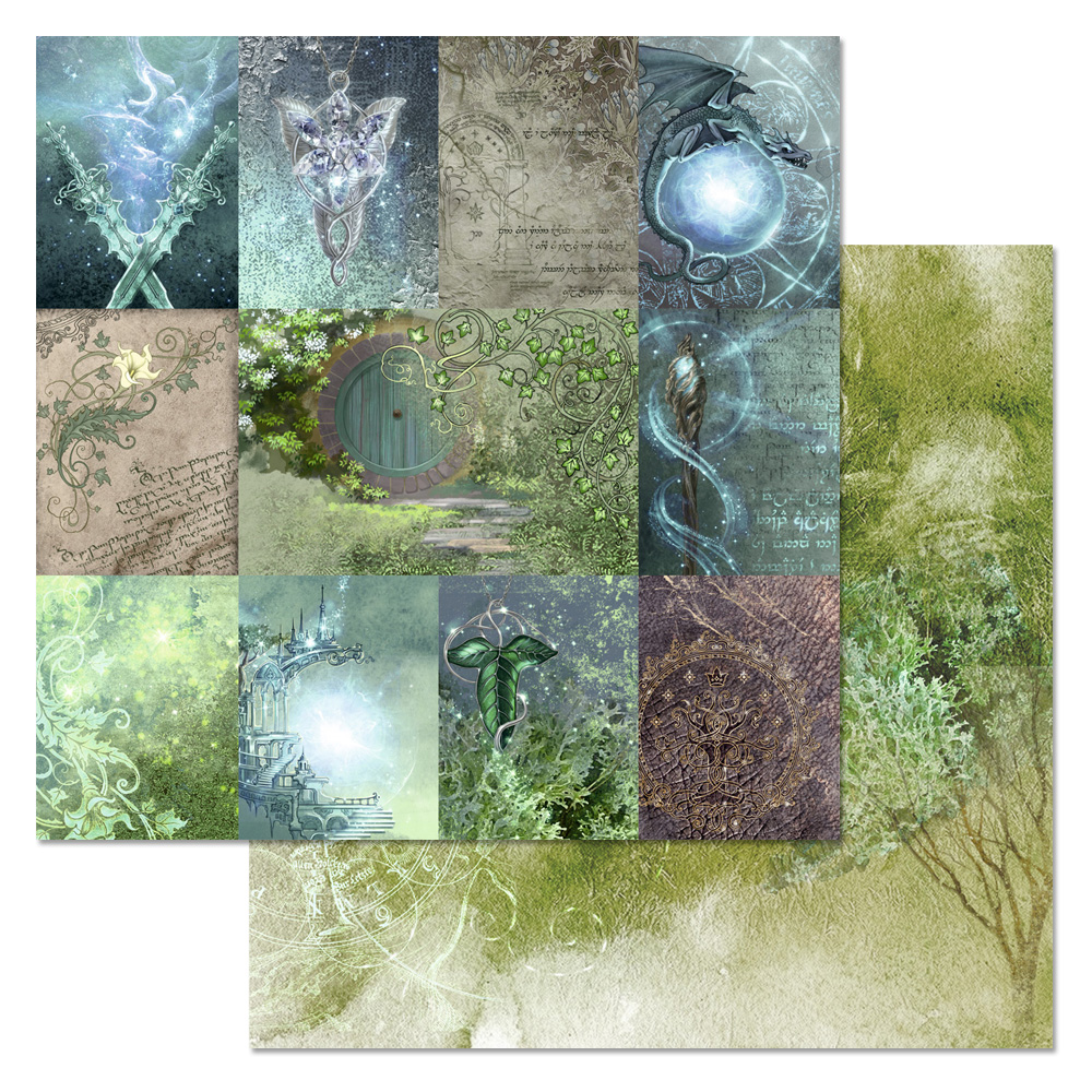 Бумага "Легенды Средиземья. Карточки магические" (ScrapMania)