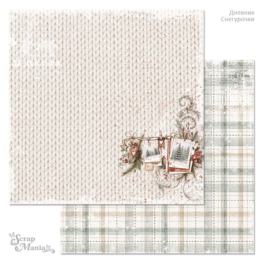 Бумага «Дневник Снегурочки. Фото на память» (ScrapMania)