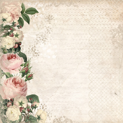 Бумага "Сад герцогини. Розовые чары" (ScrapMania)