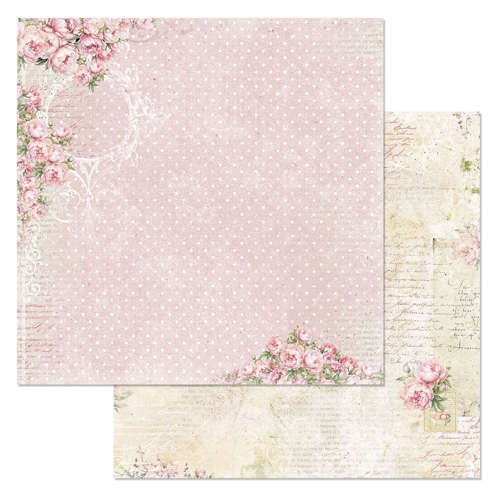 Бумага "Шебби шарм. Пионовая эстетика" (ScrapMania)
