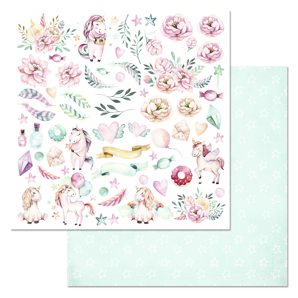 Бумага "Розовые грезы. Картинки" (ScrapMania)