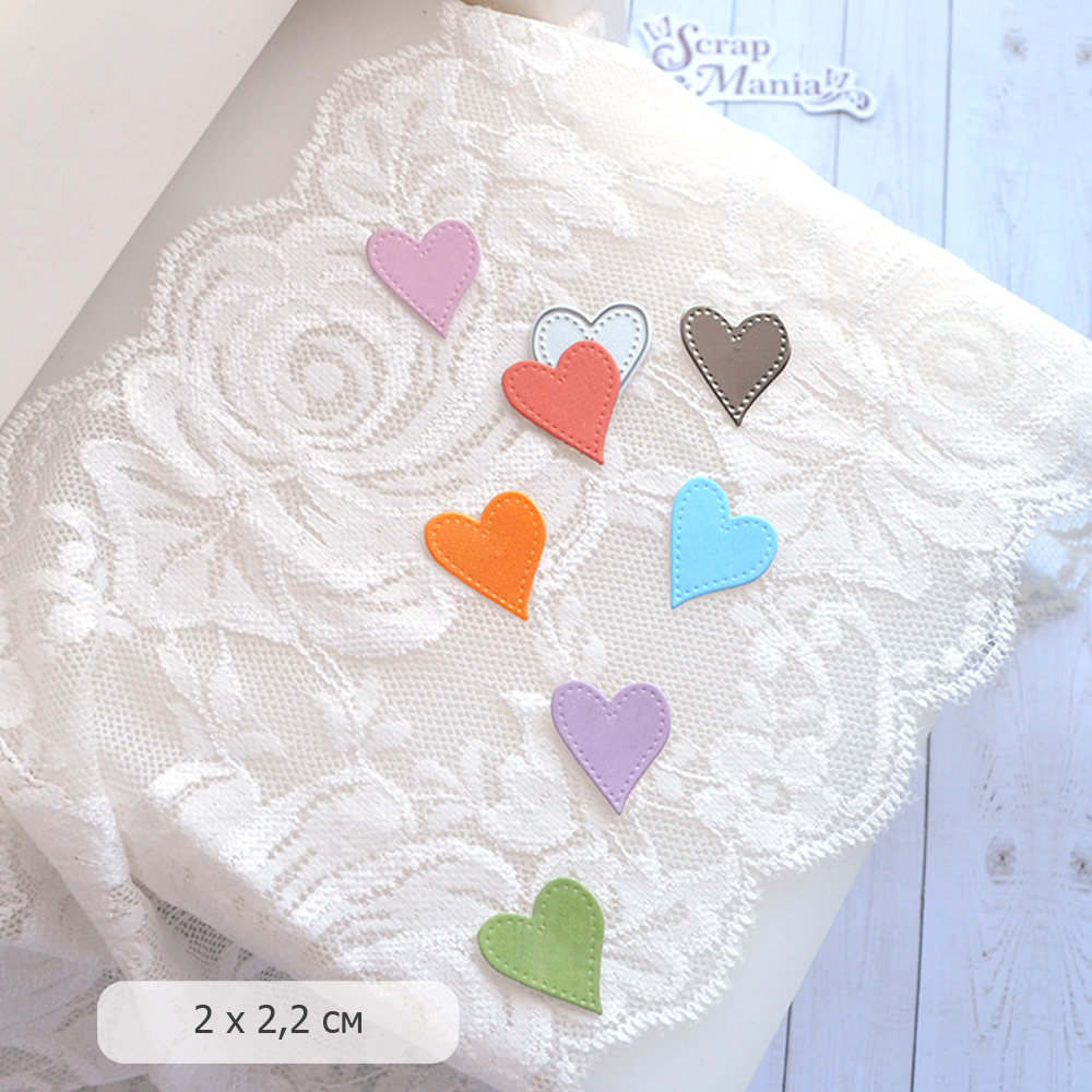 Нож "Этника новогодняя. Сердечко", 2х2,2 см (ScrapMania)