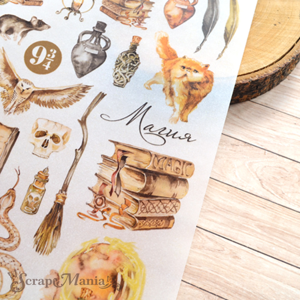 Лист веллума А4 "Волшебник" (ScrapMania)
